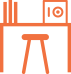 Bureau & coffre fort
